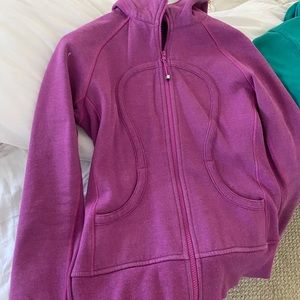 Hot pink lululemon zip up